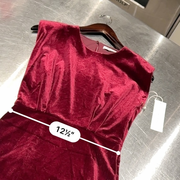 Bishop & Young Hayden red/burgundy Velvet Dress - Picture 2 of 9